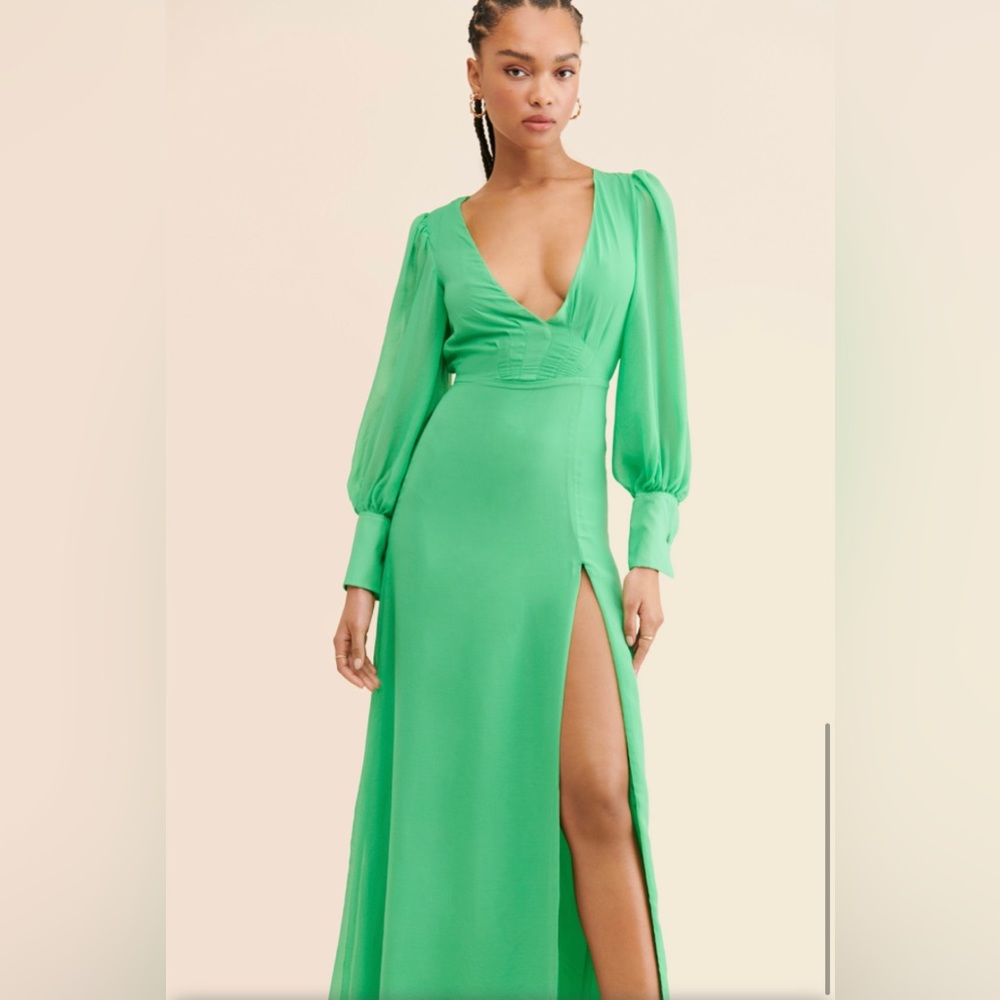 Laagam Maxi Dress - size Large - color green